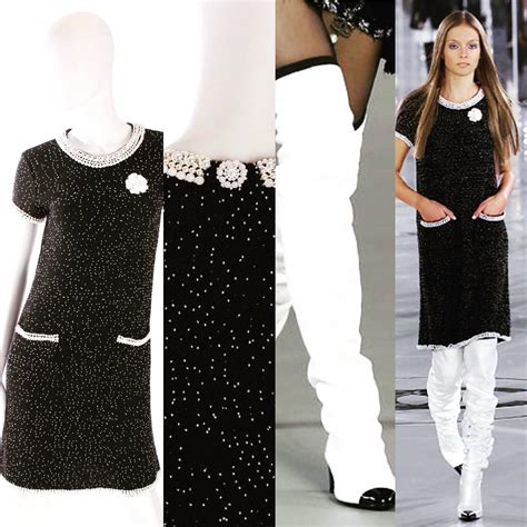 chanel dresses black|More.